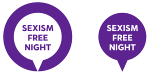 Sexism Free Night White logo
